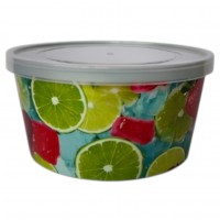 Ємність кругла з декор.+кришка 2,5л лайм Харків (10)