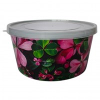 Ємність кругла з декор.+кришка 1л конюшина Харків (10)