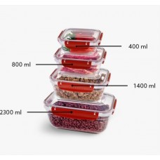 Н-р конт-в прямокут "4в1" 30819 (0,4+0,8+1,4+2,3л) Фреш MASTER Dunya (12)