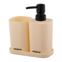 Н-р д/ванної Vigor дозатор+стакан беж ARHB3106MB ARDESTO (24)