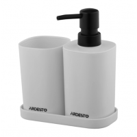 Н-р д/ванної Vigor дозатор+стакан сірий ARHB3106GB ARDESTO (24)