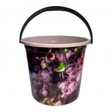Відро 10л з малюнком Квіти Харків