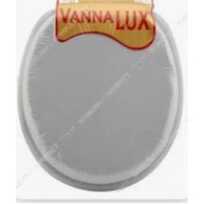 Кришка д/унітаз Flat Однотон Біла м'яка Vanna LUX(17)