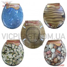 Кришка д/унітаз КОЛЬОРОВА м'яка д/унітаза  Full Pattern Vanna LUX  (17)