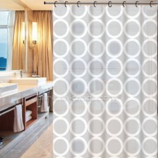 Штора у ванну PEVA ZHY057-1 сірі кільця 180*180 12 Кілець ДаріанА (26)