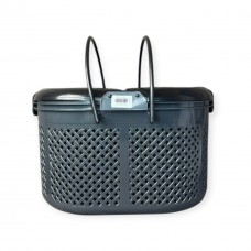 Корзина-пікнік велика "Oval" Антрацит  22л.SP-110-12Турція