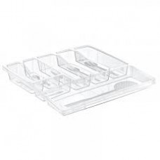 Лоток д/стол приб BIG прозорий AK 349 28,4х50х29 Beehome (24)