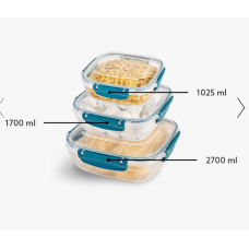 Н-р конт-в квадрат плоск "3в1" 30879 (1,025+1,7+2,7л) Фреш MASTER Dunya (12)