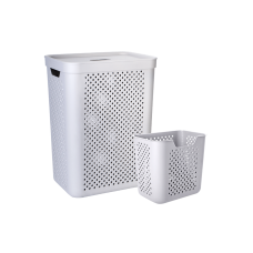 Корз д/білиз 45л з органайз какао "Simple"  Алеана(5)