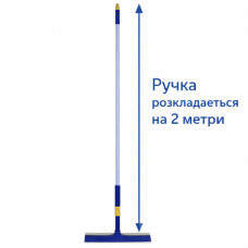 Вікномийка 2м. хром ручка синя/зелена 801 (60)