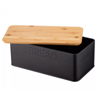 Хлібниця Midori AR0912BB Bread метал з бамбук кришк Чорний ARDESTO