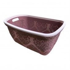 Корзина д/чистої білизни Ажур 30л вишнев 515*355*255 2130 04 Bursev