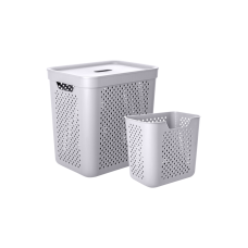 Корз д/білиз 35л з органайз какао "Simple"  Алеана(3)