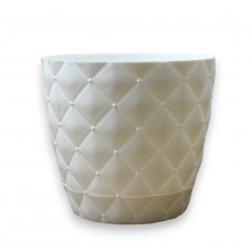 Горщик д/квітів Бусінки 1,6л Білий 436-2