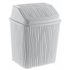 Відро д/сміт 6,2л білий  WAVY DL-006 Ozer (20)