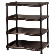 Полиця д/взуття  4-яруси коричнева Нормал R-plastic(8)