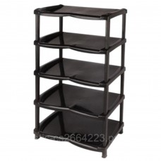 Полиця д/взуття  5-ярусів чорна Нормал R-plastic(8)
