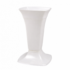 Ваза для квітів 39см біл.перлам. Ламела (10)