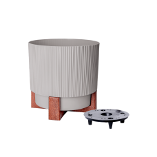 Вазон Осло декор.підст d16см Какао л Алеана (12)