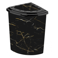 Корзина д/біл кутова з мал 53л Чорн мрамор 338-10 Elif