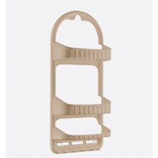 Полка 3-яр у ванну пряма Капучино 09165-20 на присосках Dunya (12)