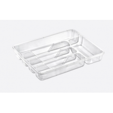 Лоток д/столов прилад малий прозорий 14005 Dunya (24)