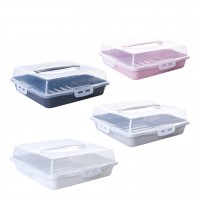 Тортівниця квадратна 30х30х9,5см Алеана(5)