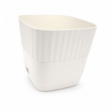 Горщ Еріка 140 з поливом Крем Ламела