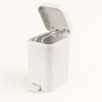 Відро д/сміття з плавнопадаючою кришк. Білий 10л Line ТР-813 Tuffex