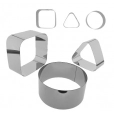 Н-р д/оформлення страв нержав 3в1(круг квадрат трикутн) Vior (1)