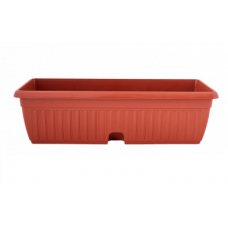 Балконка " Терра " з ПІДСТАВКОЮ 80*19*14 теракот Алеана (5)