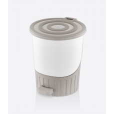 Відро з педаллю 14л  кругле 01070-20 капучино Dunya (6)