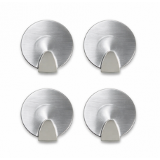 Гачок - липучка метал. OK 4 круглий середн 4шт Польша (72)