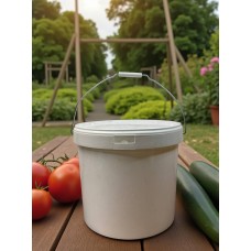 Відро Металева ручка БІЛЕ - об'єм 10л (10)