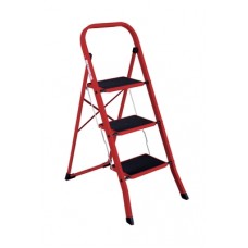 Драбина металева 3 схі з рез покр ЧЕРВОНА C2123 Євроголд