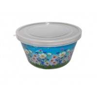 Ємність кругла з декор.+кришка 2,5л ромашка Харків (10)