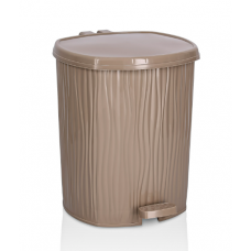 Відро педаль 11л беж/лате WAVY №3 DL-002 Ozer (12)