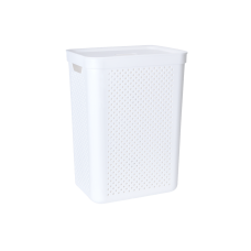 Корзина "Simple" 45л з кришк білий Алеана(5)