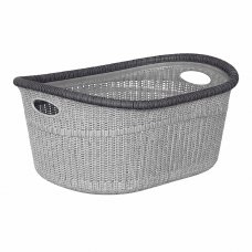 Корзина д/чистої біл Св - сіра ЄвроВязка 35л. LA 530-8 52*4*24 Plast ART